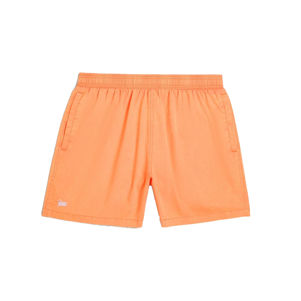 Patta Basic Acid Wash Swim Shorts Melon