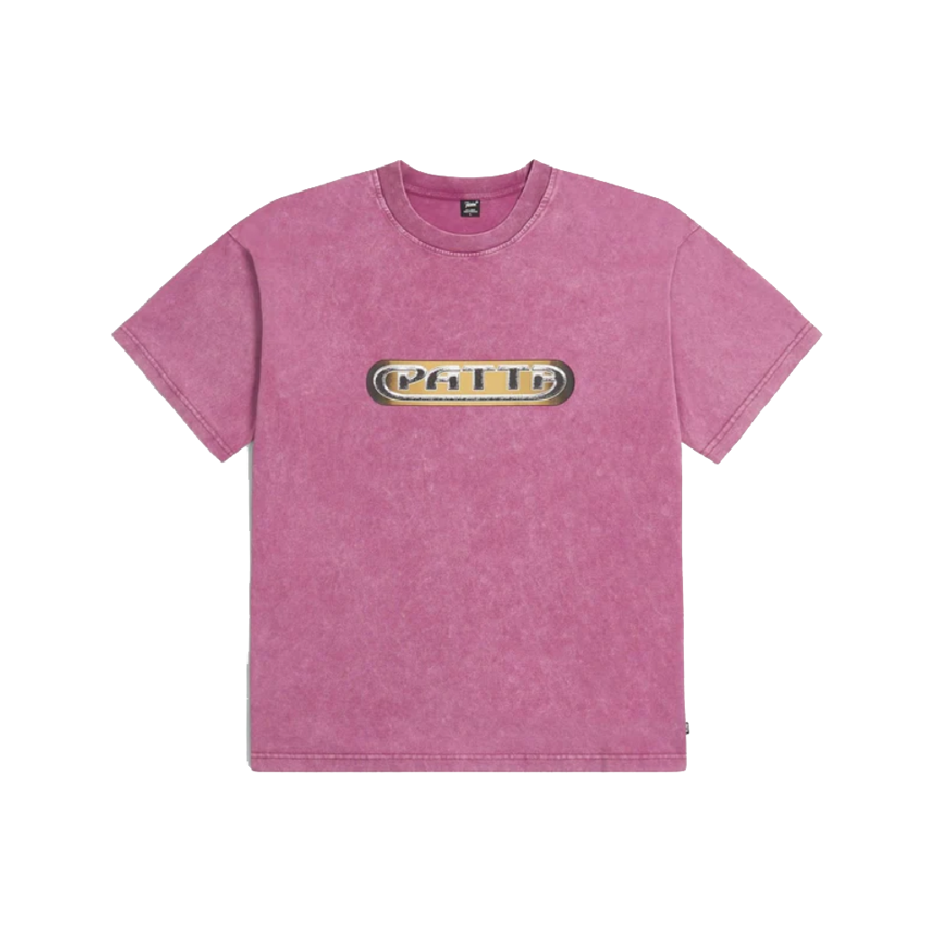 Patta Gilded Acid Washed T-Shirt Boysenberry