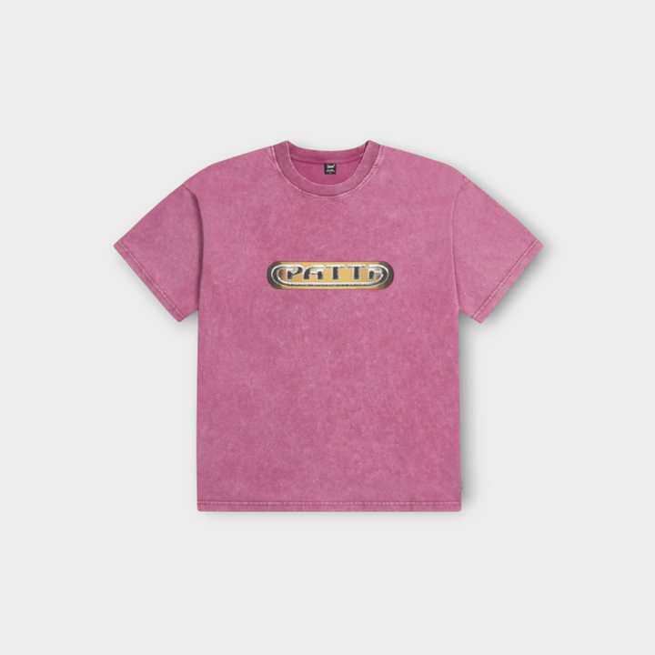 Patta Gilded Acid Washed Tee Boysenberry