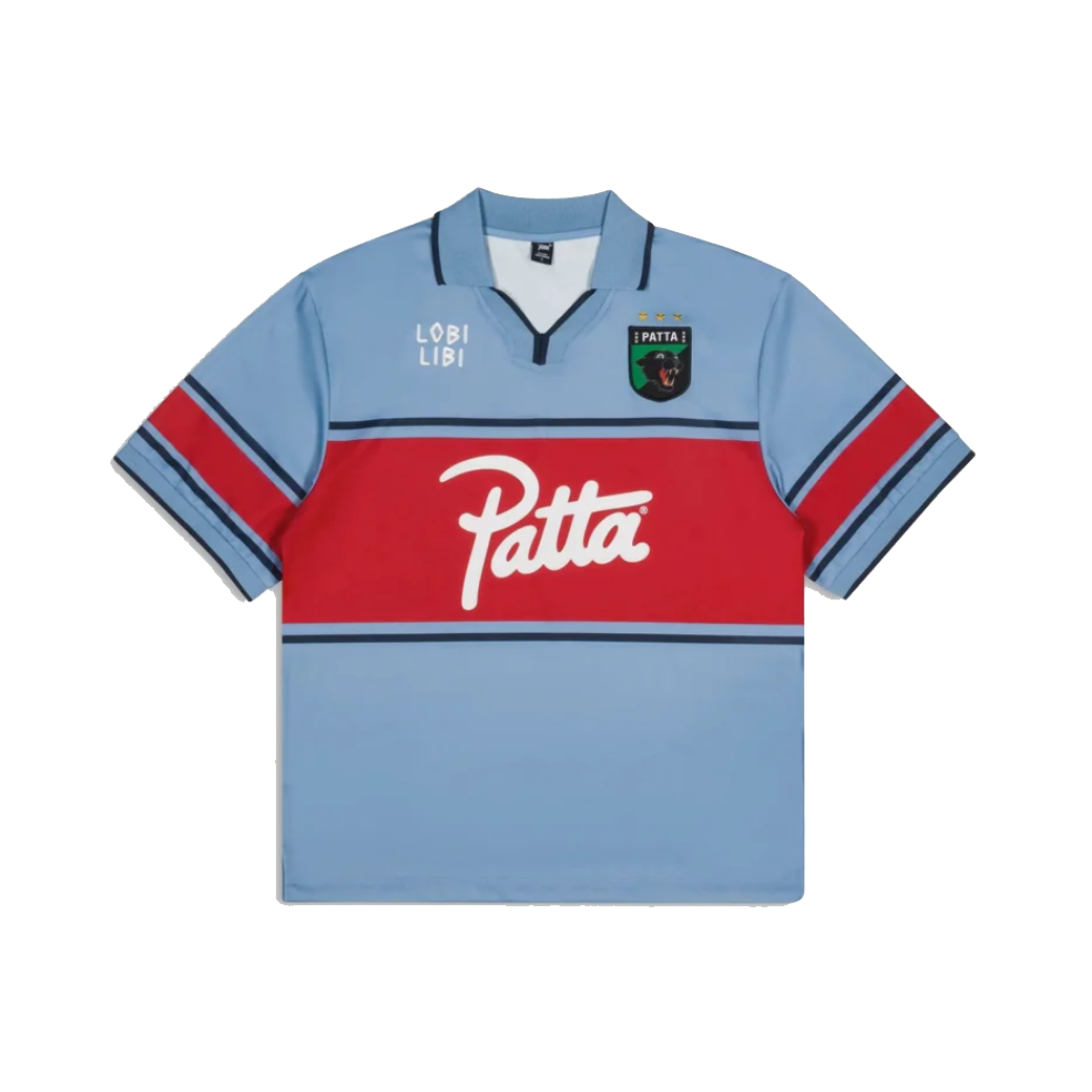Patta Legacy Football Jersey Faded Denim