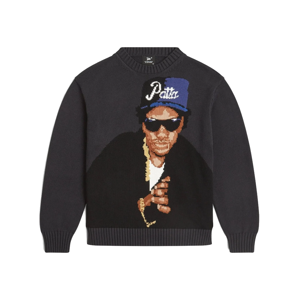 Patta Old School Knitted Sweater Moonless Night