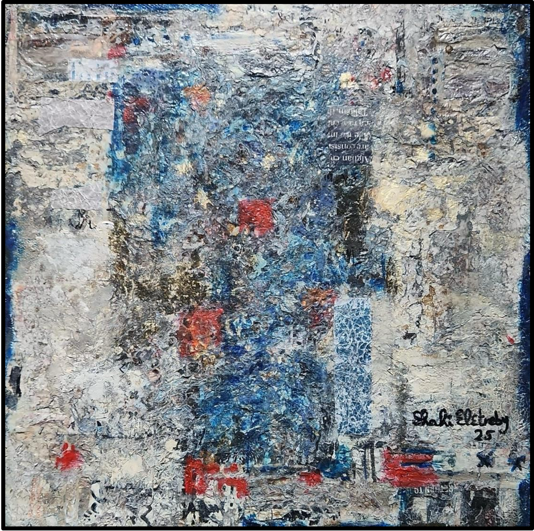 Shahinaz Elitriby 30 x 30 cm Mixed media on canvas