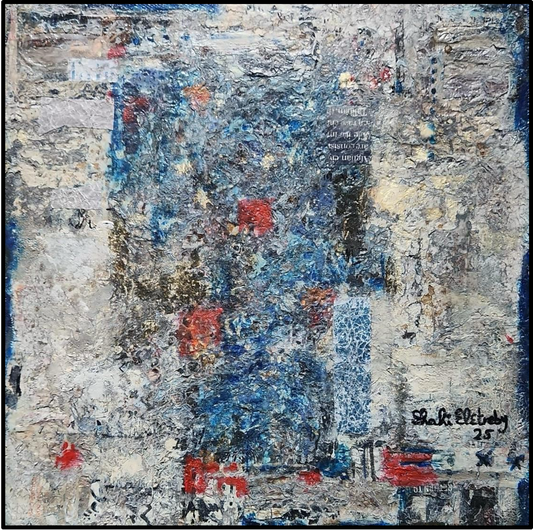 Shahinaz Elitriby 30 x 30 cm Mixed media on canvas