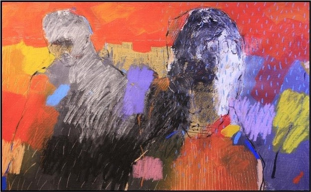 Wael Darwish 43 x 71 cm Mixed media on canvas