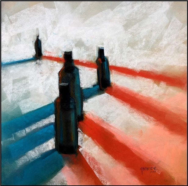 Mohamed Khedr 30 x 30 cm Pastel On Paper