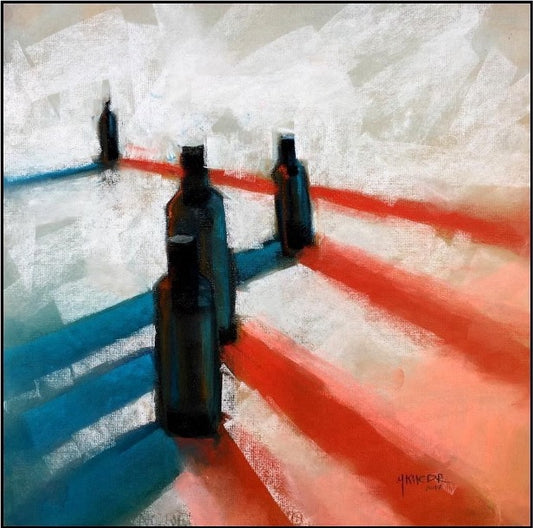 Mohamed Khedr 30 x 30 cm Pastel On Paper