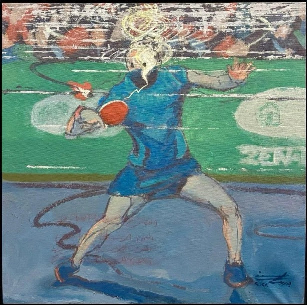 Bassam Nafadi 42 x 42 cm Mixed media on canvas