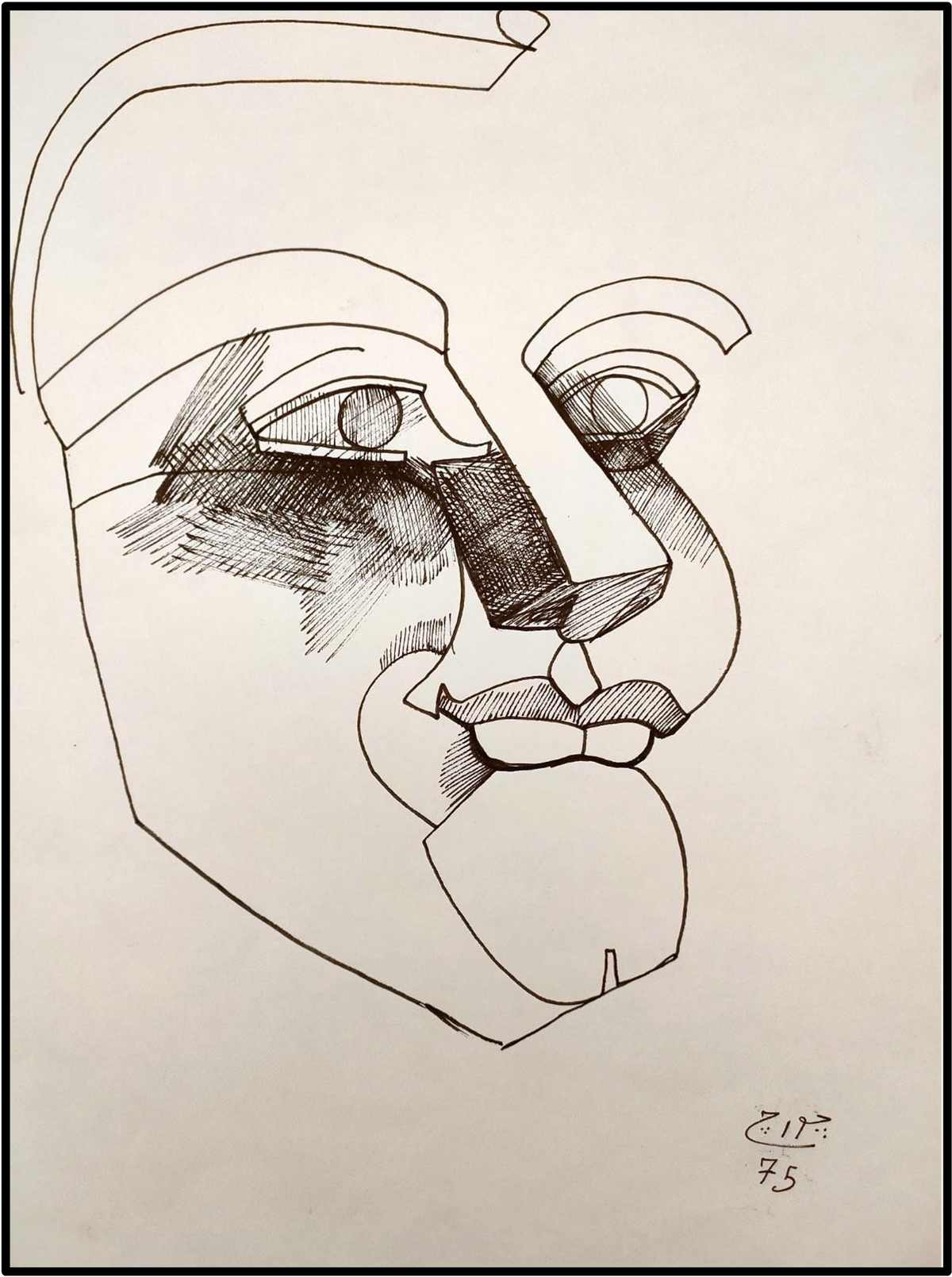 George Bahgoury 34 x 20 cm Pen on paper
