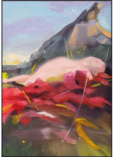 Aya Mostafa 33 x 25 cm Mixed media on board