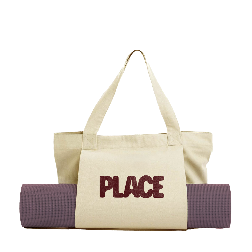 Place Yoga Cream Tote Bag