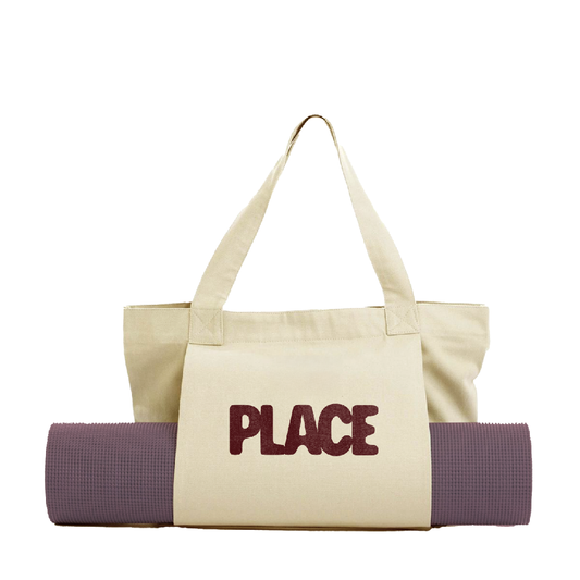 Place Yoga Cream Tote Bag