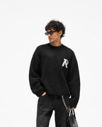 Represent Logo Black Sweater