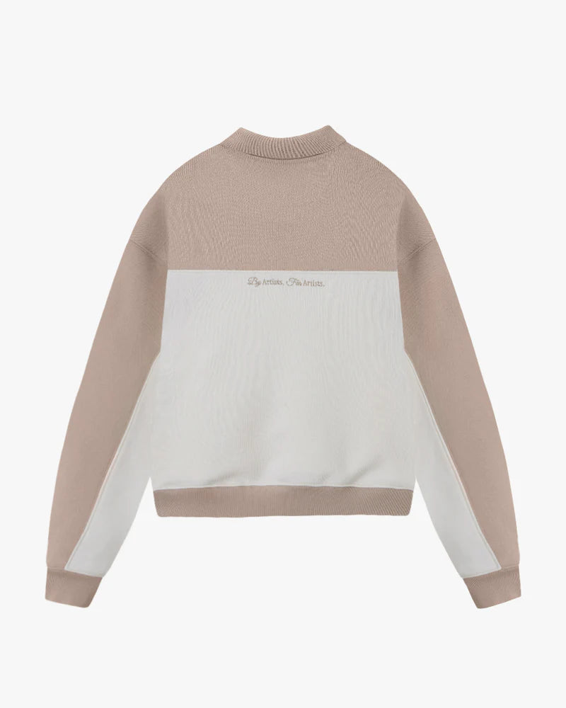 Nude Project Raglan Polo Crewneck