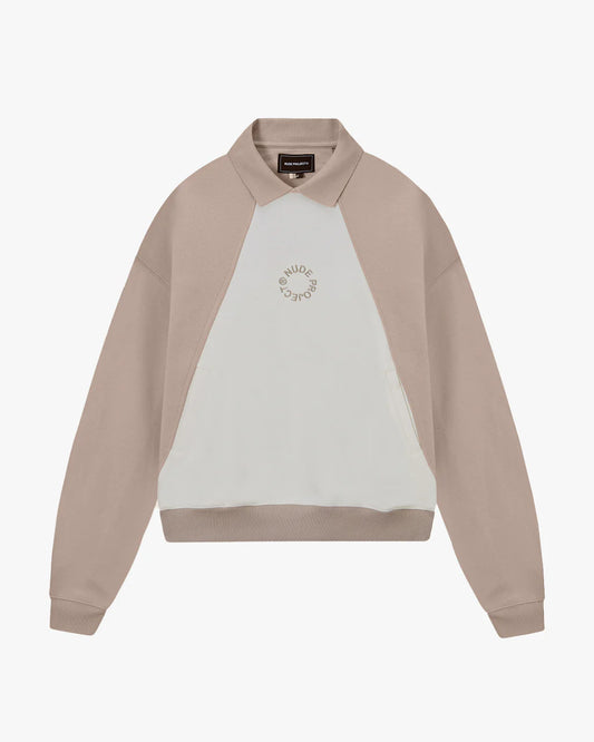 Nude Project Raglan Polo Crewneck