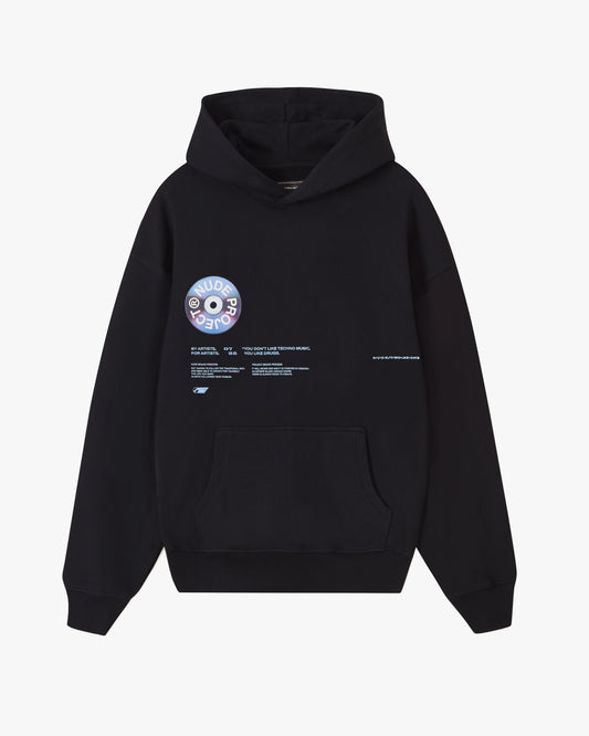 Nude Project Record Black Hoodie