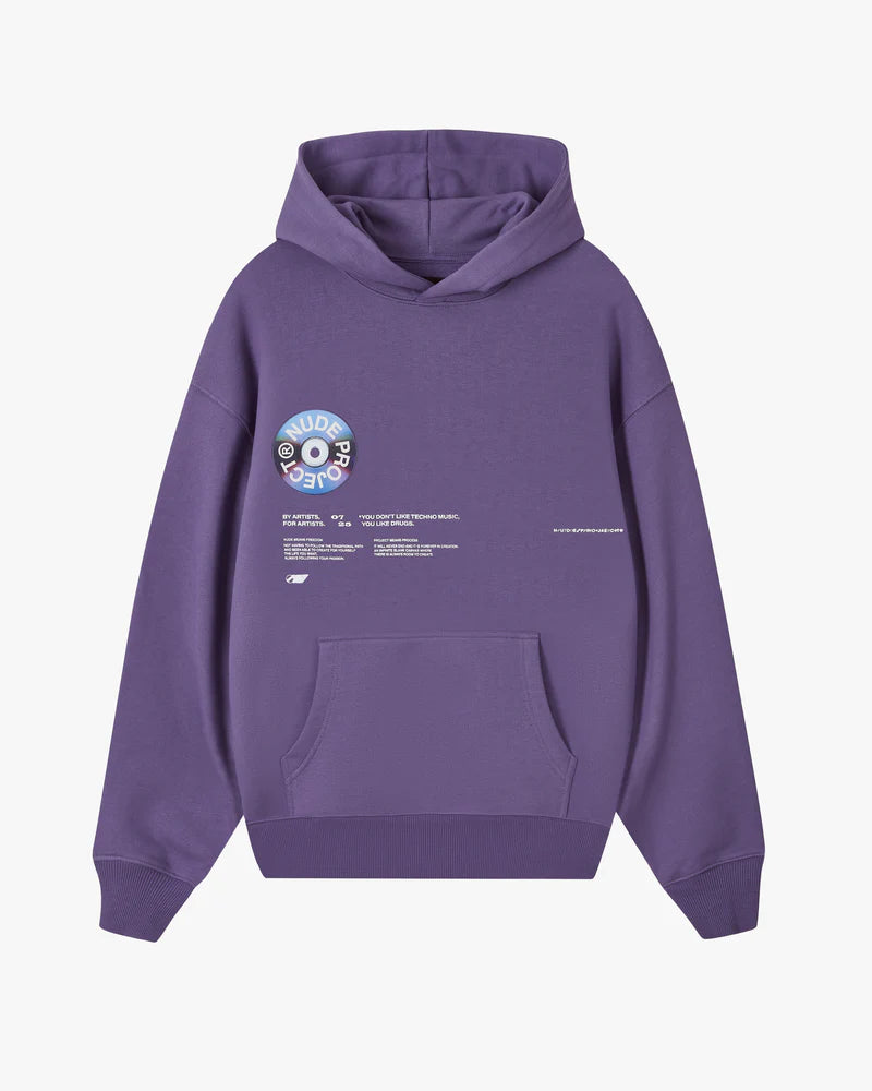 Nude Project Record Purple Hoodie