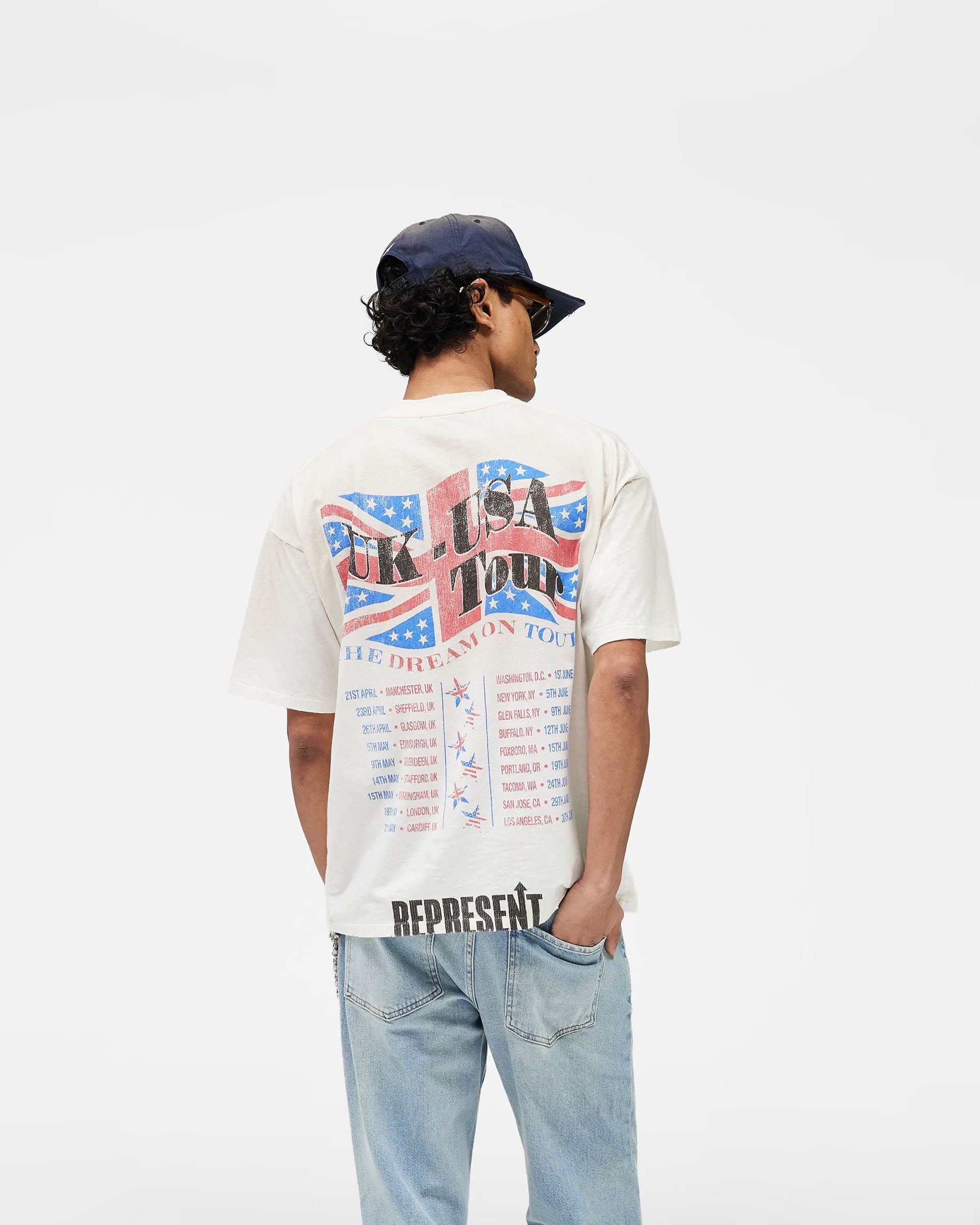 Represent Dream On Tour T-Shirt Washed Ecru