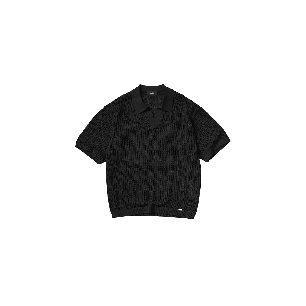 Represent Beverly Knit Polo Jet Black