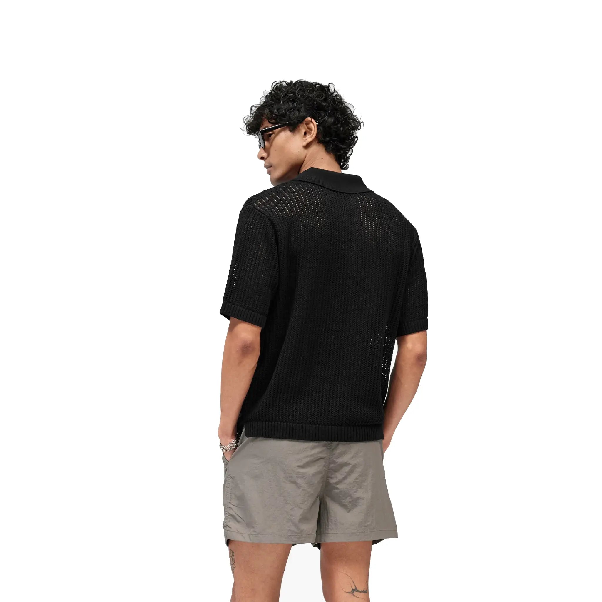 Represent Beverly Knit Polo Jet Black