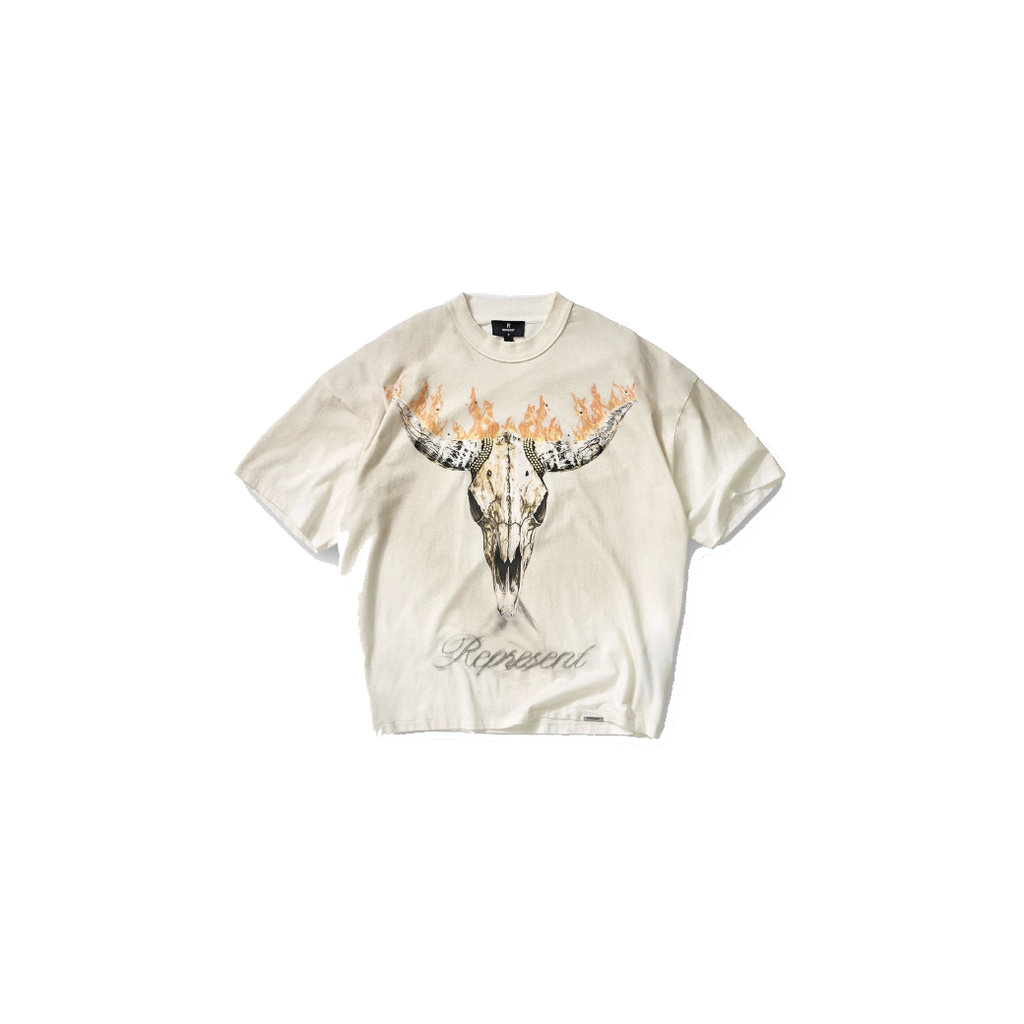 Represent British Cowboys T-Shirt Washed Ecru