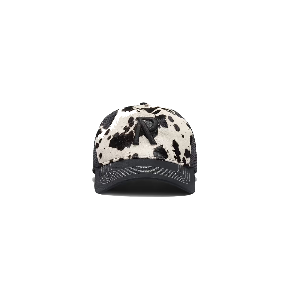 Represent Cow Hide Print Cap Flat White / Jet Black