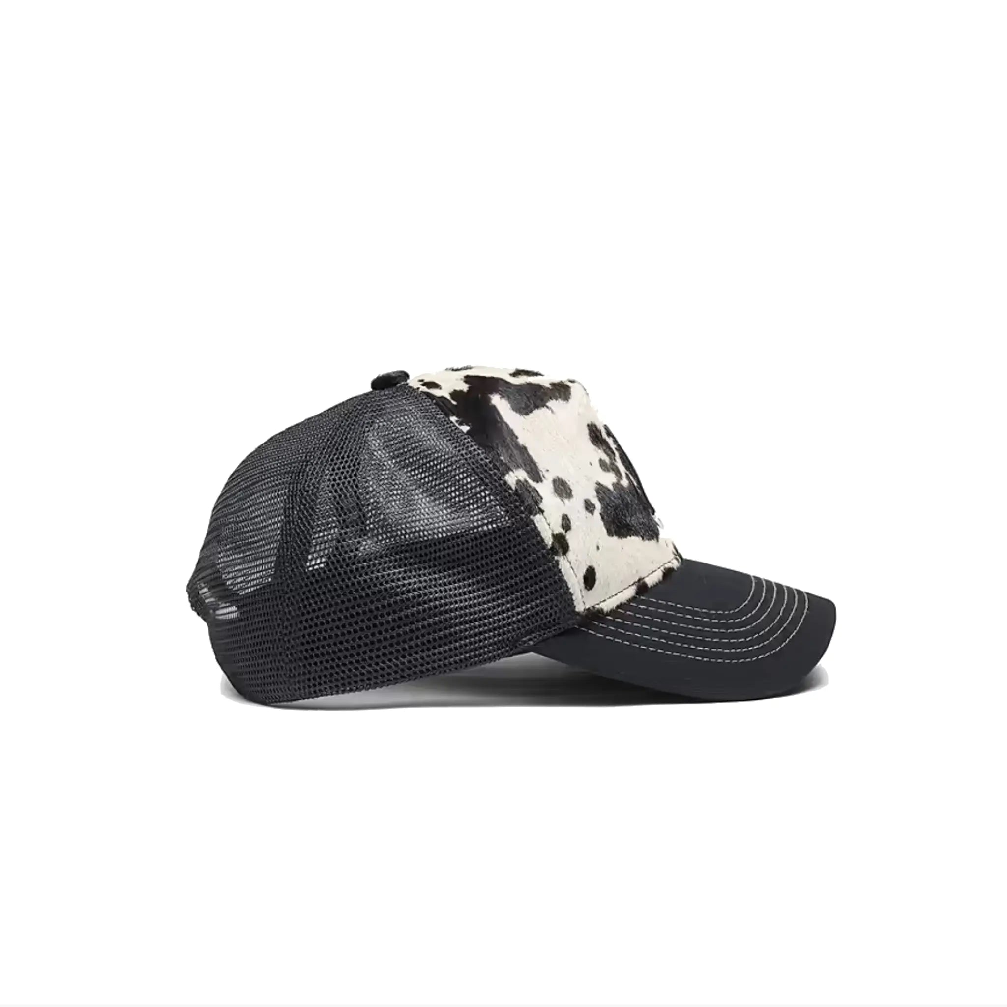 Represent Cow Hide Print Cap Flat White / Jet Black