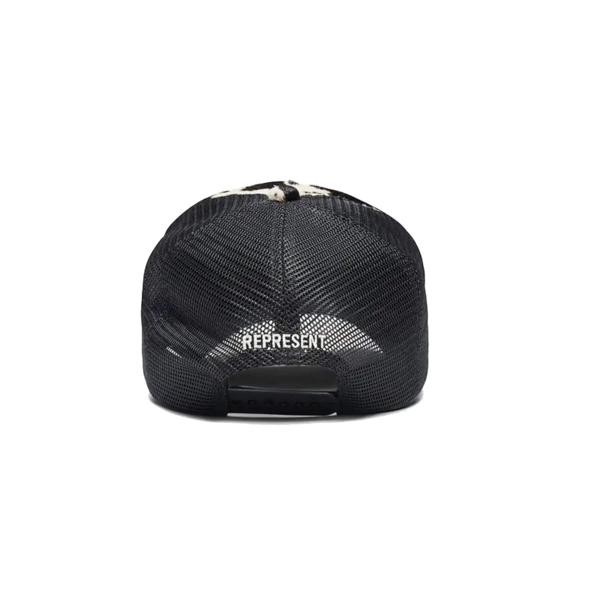 Represent Cow Hide Print Cap Flat White / Jet Black