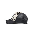 Represent Cow Hide Print Cap Flat White / Jet Black