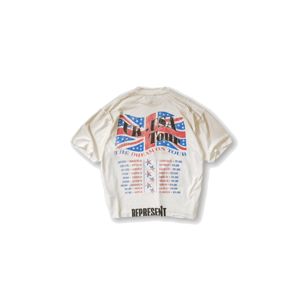Represent Dream On Tour T-Shirt Washed Ecru