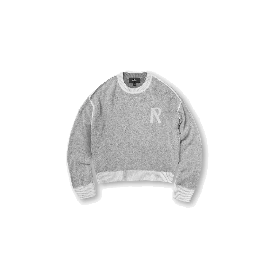 Represent Laurel Knit Sweatshirt Sun Fade Grey