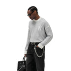 Represent Laurel Knit Sweatshirt Sun Fade Grey