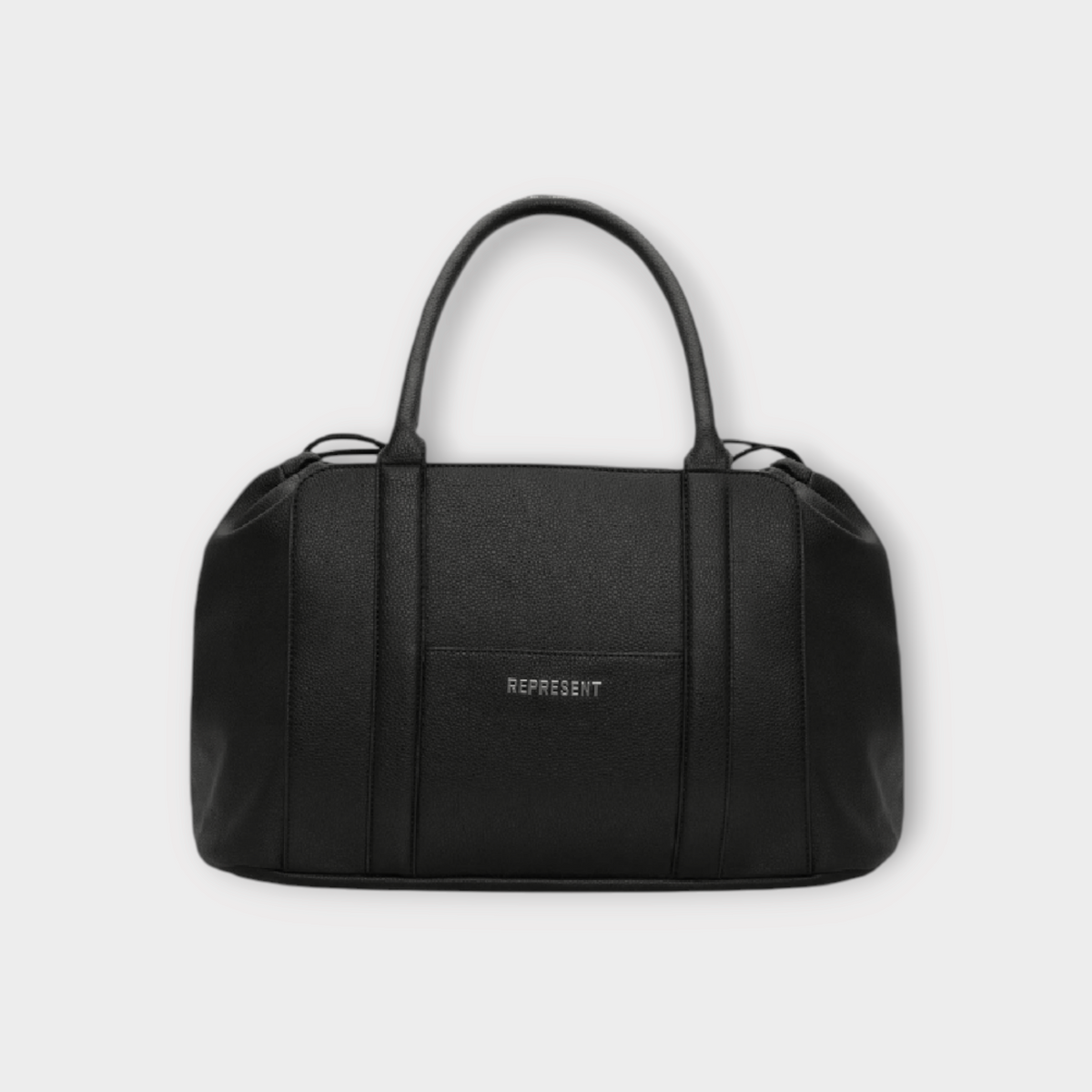 Leather Holdall Jet Black, view 1