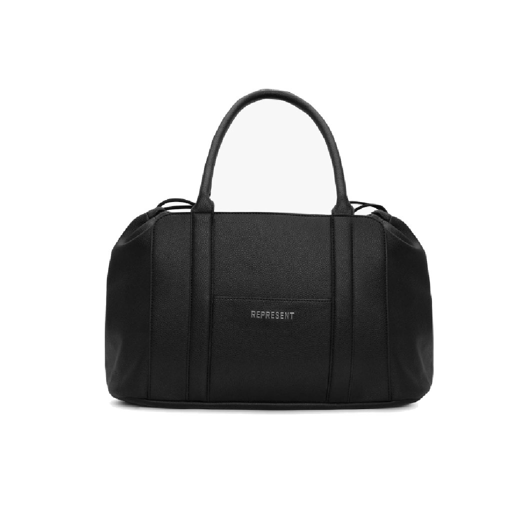 Represent Leather Holdall Jet Black