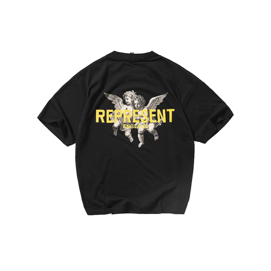 Represent Legacy Cherubs T-Shirt Jet Black