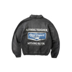 Represent Nothing Faster Quarter Zip Sweatshirt Stained Black