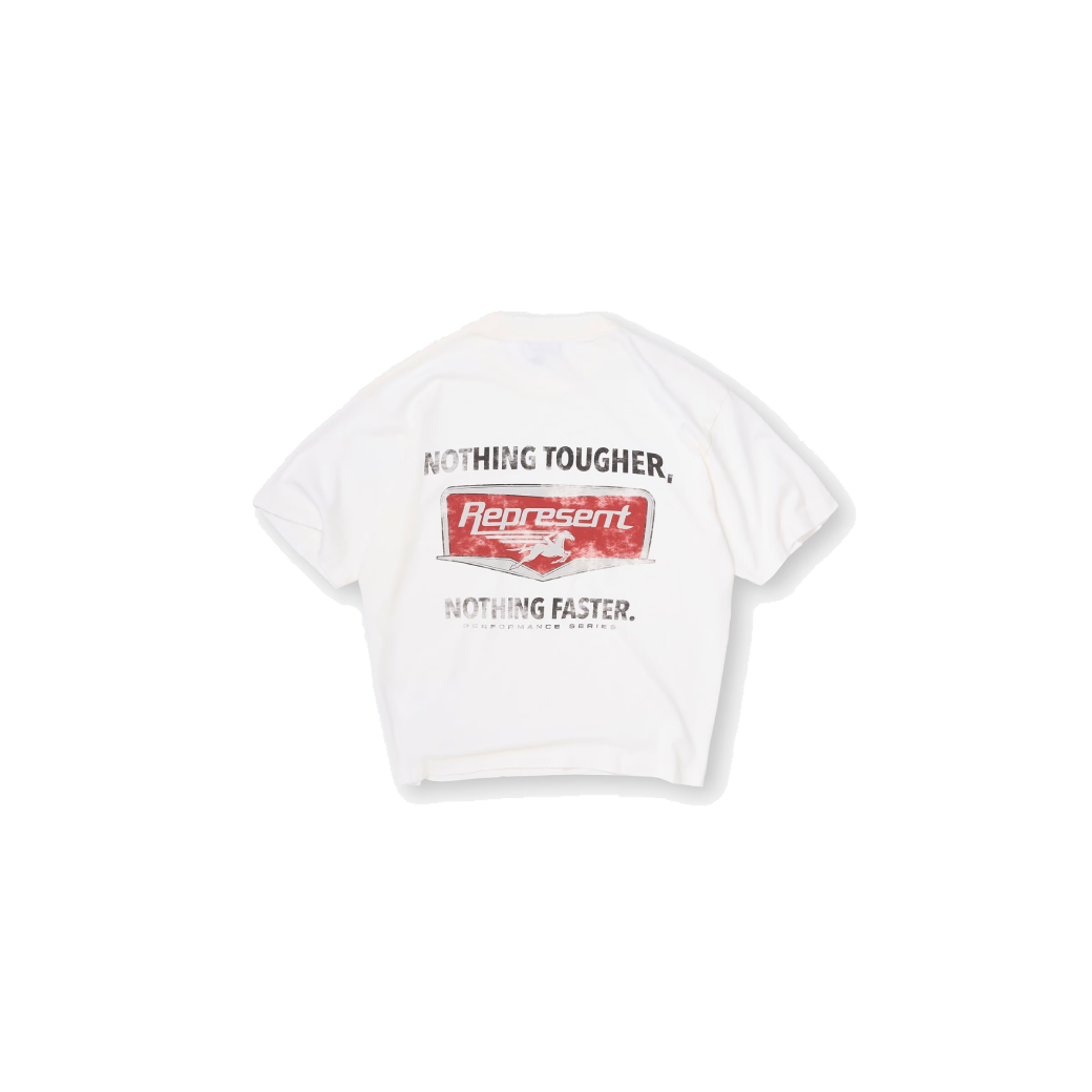 Represent Nothing Faster T-Shirt Flat White