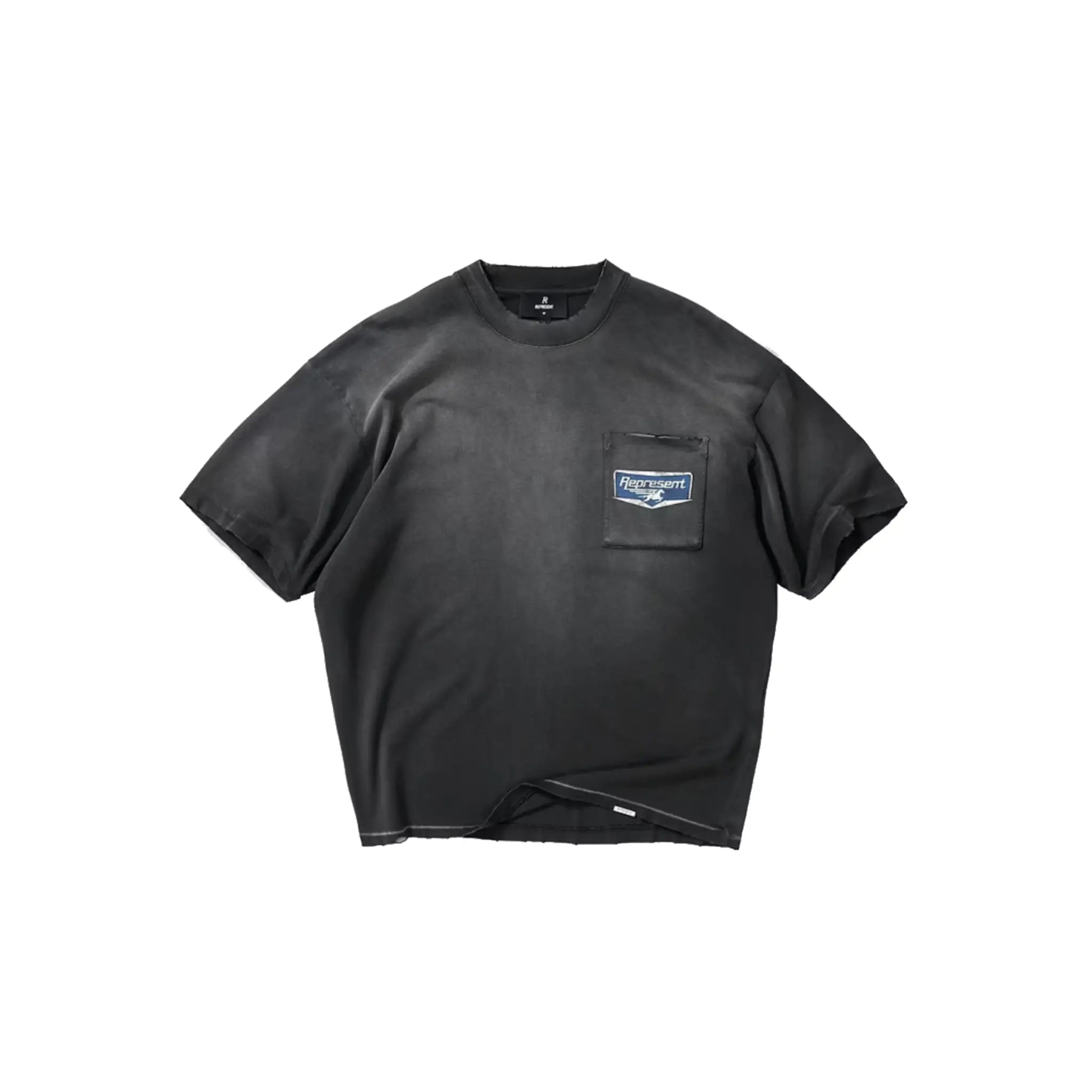 Represent Nothing Faster T-Shirt Stained Black