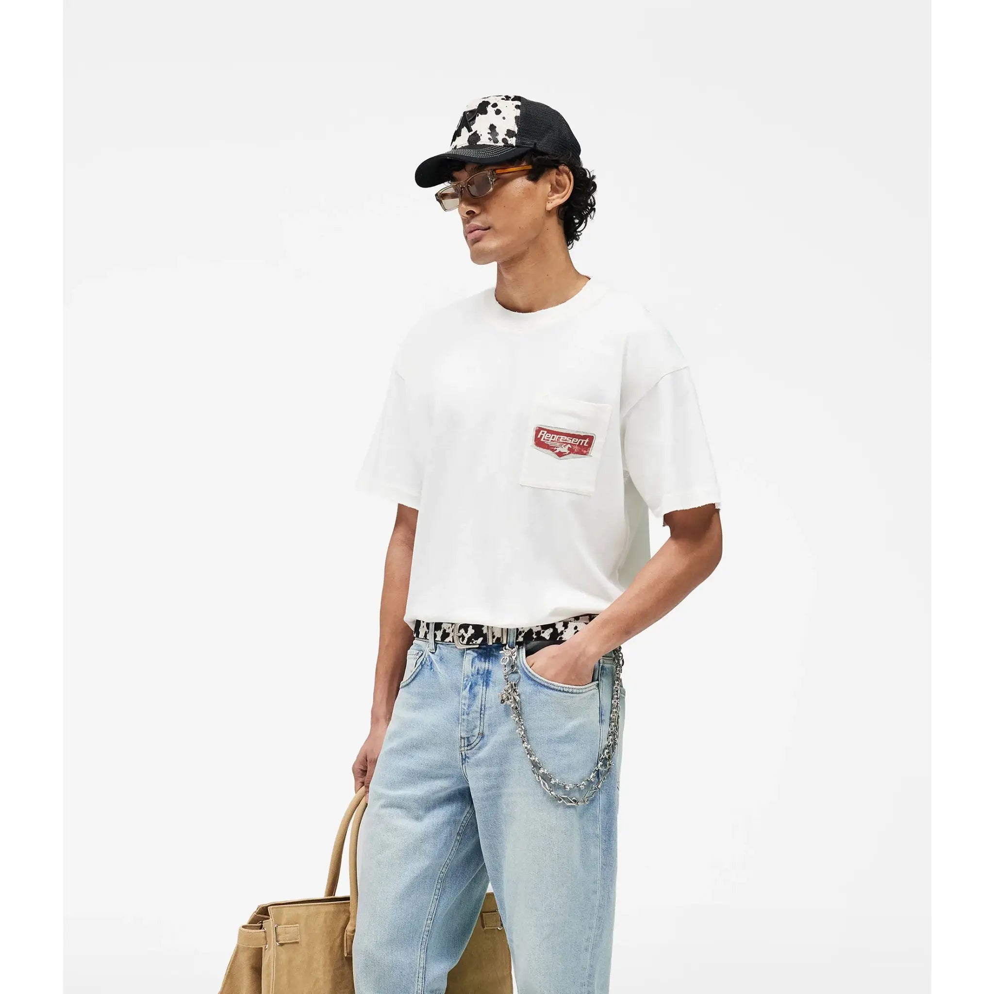 Represent Nothing Faster T-Shirt Flat White