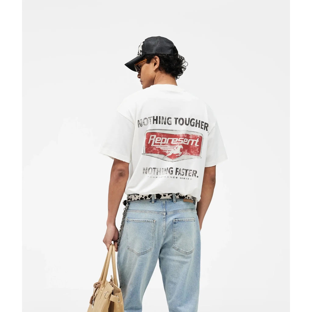 Represent Nothing Faster T-Shirt Flat White