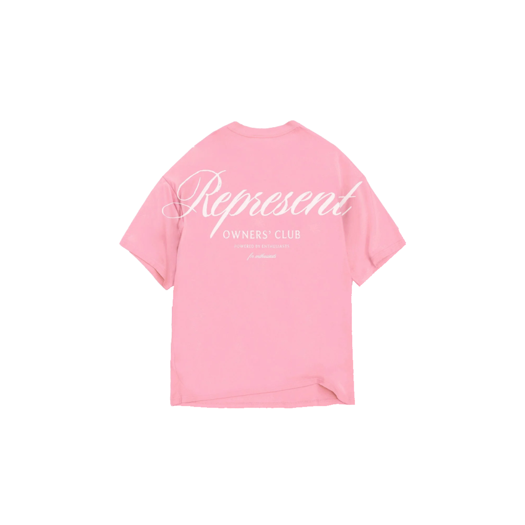 Represent Owners Club Script Pink T-Shirt