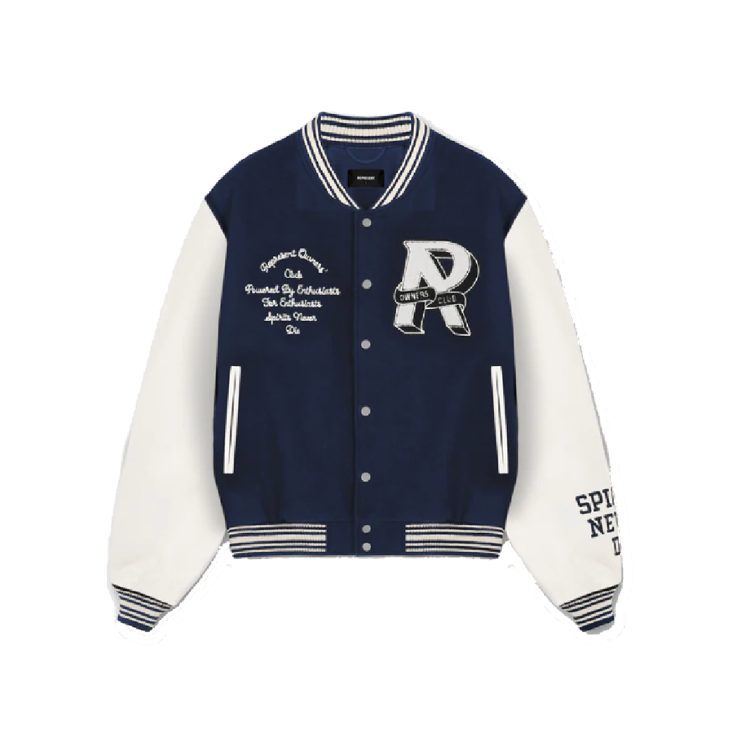 Represent Owners Club Varsity Jacket Midnight Navy