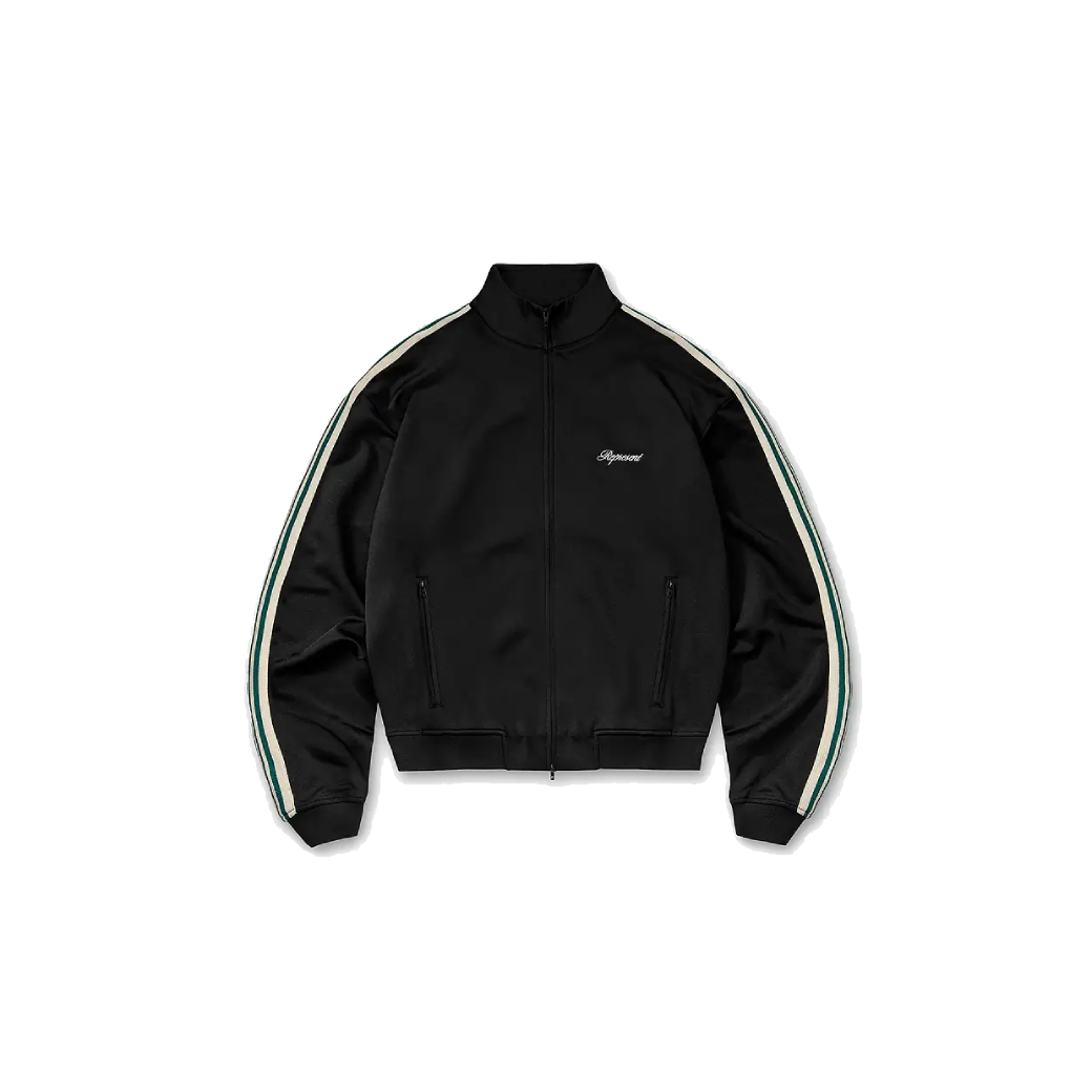 Represent Taped Track Jacket Jet Black
