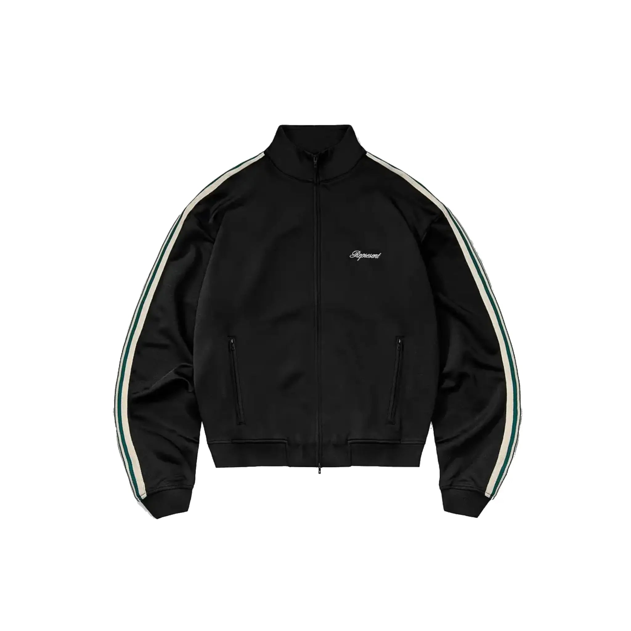 Represent Taped Track Jacket Jet Black