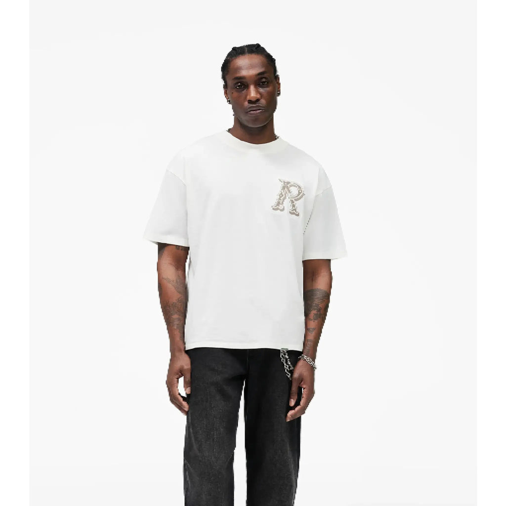 Represent Western Initial T-Shirt Flat White