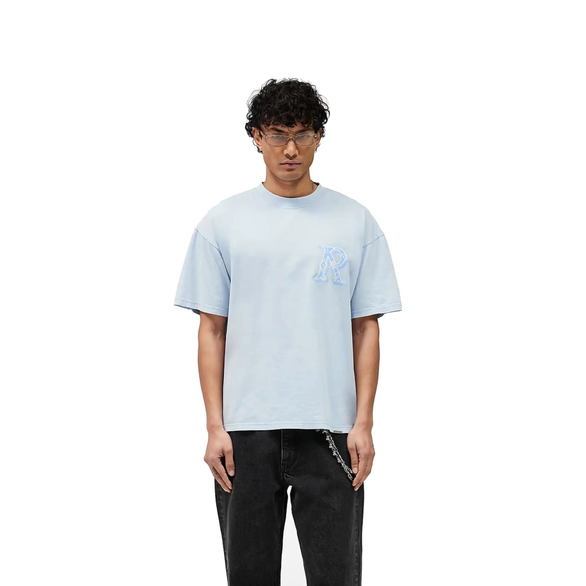 Represent Western Initial T-Shirt Mountain Bluebird