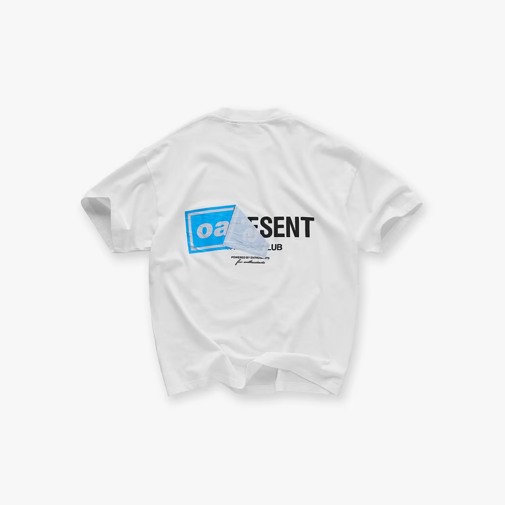 Represent X Oasis Owners Club T-Shirt Flat White