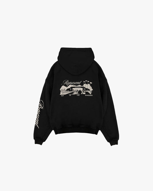 Represent Raceway Jet Black Hoodie