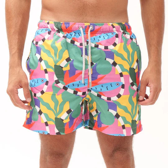 SIGHT Fishy Jungle Swim Shorts