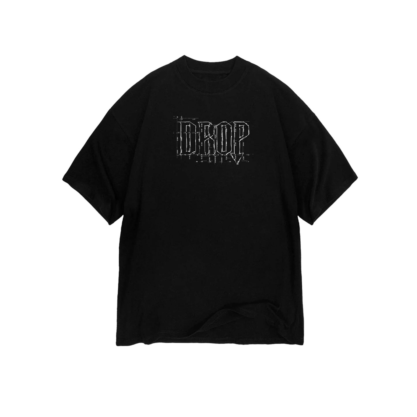 SIGHT X DROP Blue Print Black T-Shirt