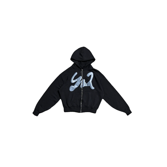 SN2 Black Demente Zip-Up Jacket